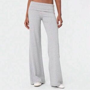 Women's Gray Wide-Leg Pants